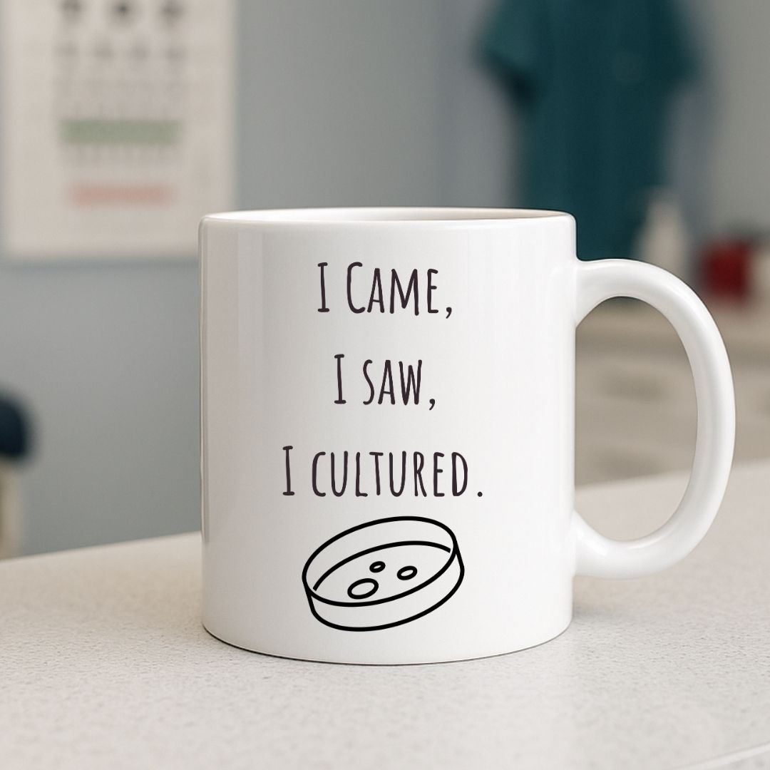 "I Came, I Saw, I Cultured" Microbiologist Coffee Mug