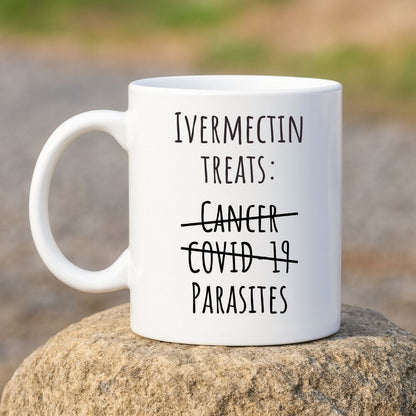 "Ivermectin Treats Parasites" Coffee Mug