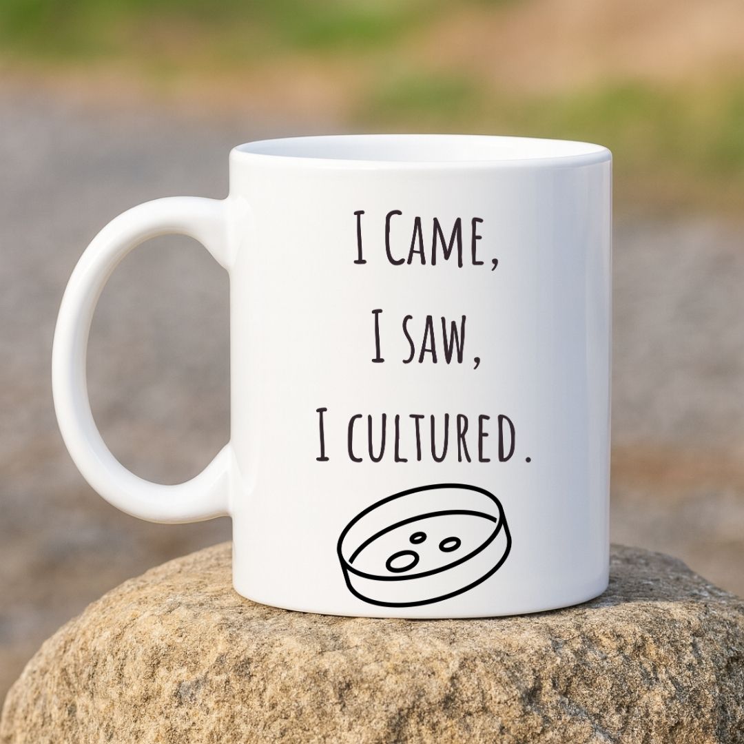 "I Came, I Saw, I Cultured" Microbiologist Coffee Mug