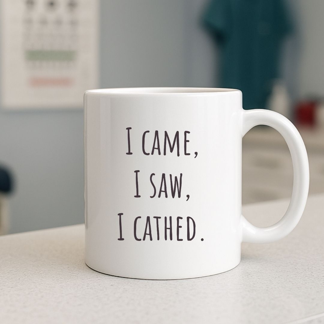 "I Came, I Saw, I Cathed" Coffee Mug