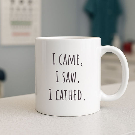 "I Came, I Saw, I Cathed" Coffee Mug