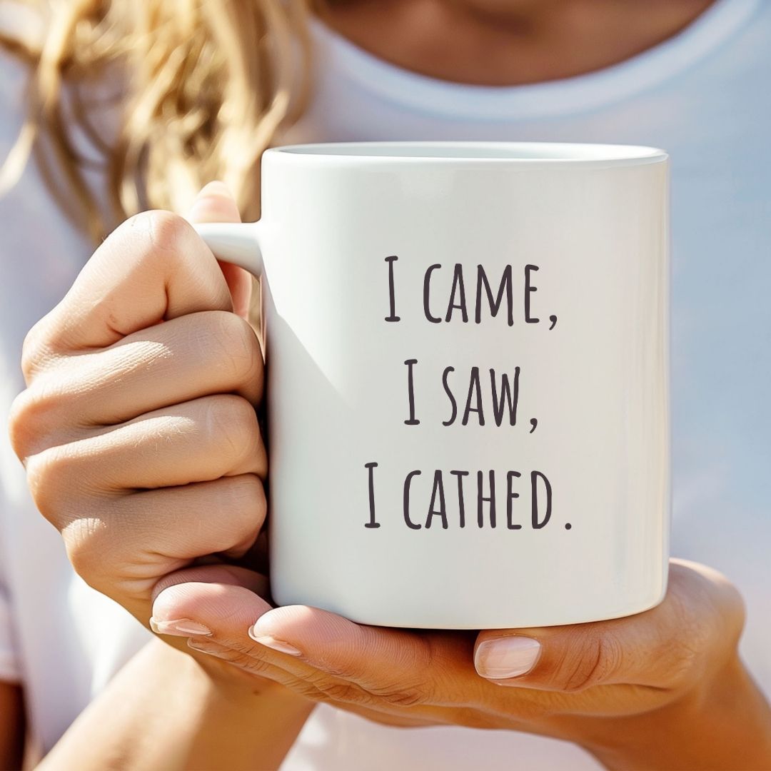 "I Came, I Saw, I Cathed" Coffee Mug